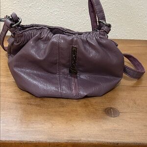 Mauve Hobo Style Shoulder Bag